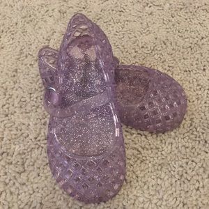 Purple glitter jellies